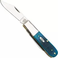 Case Knives Case Barlow Caribbean Blue Bone, Sawcut Jig, 25581, 62009 1/2 SS zakmes