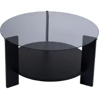 Skye Decor Salontafel Clara rookglas | glas zwart 75x40x75 cm salontafels | NADUVI