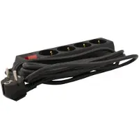 VB Extend Stekkerdoos | TCD 4V + RA 3 meter 3x1.5mm² zwart + schakelaar