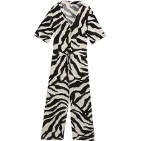 Tom Tailor Jumpsuit beige / zwart / wit