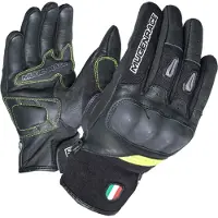 MUGENRACE Neo Kort Zwart Neon Gele Handschoenen Maat 3XL