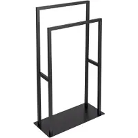 Wenko Handdoekrek Rivaltana - Vrijstaand - 2-armig - Zwart - 46x80x20cm