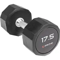 Olive Pro-style 17.5kg Dumbbell Zwart 17.5 kg