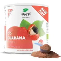 Nature's Finest Guarana Poeder Bio - natuurlijke energieboost - verhoogde immuniteit - ondersteuning gewichtsverlies - 100% puur en biologisch - zonder toegevoegde suikers - vegan - uit Brazilië