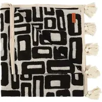 Bazar Bizar The Aztec Bed Throw - Natural Black