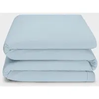 Yumeko Kinderdekbedovertrek Jersey Katoen 120x150 Blauw - Eco, Bio & Fairtrade