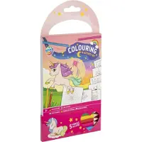Creative Craft Lab Kleur- en Activiteiten Set Roze met 5 Kleurpotloden