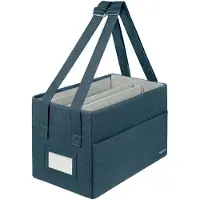 Leitz Desk Sharing bag compact, opvouwbaar, 3 compartimenten, voor laptops tot 14", fluweelgrijs, 200 x 210 x 355 mm