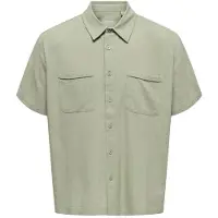 Only & Sons Shirt met korte mouwen - ONSCHARLES SS SHIRT - M - voor Mannen - groen - Maat M
