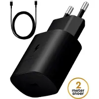 Golden Sound origineel 45W snellader - USB C Snellader - 2 meter oplader draad - Power adapter - Lader geschikt voor Samsung