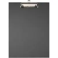 Exacompta 10x Klemplaat in gecoat papier - 23x32cm voor A4 - Zwart - 17291E