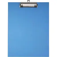 Exacompta 10x Klemplaat in gecoat papier - 23x32cm voor A4 - Blauw - 17292E