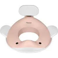 KINDSGUT - WC verkleiner - Perzikkleur - Walvisdesign - Antislip functie - Jongens & Meisjes - Comfortabel ontwerp WC bril verkleiner