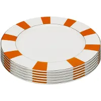 Kare design Borden Harlequin Ø27cm oranje (6/set)