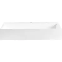 Beliani QUENKO - Wastafel - Wit - 50 x 38 cm - Mineraalgietwerk