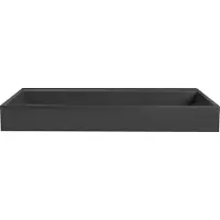 Beliani QUENKO - Wastafel - Zwart - 90 x 46 cm - Mineraalgietwerk