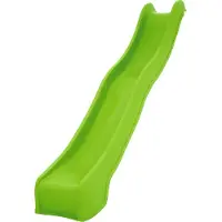 Swingking Losse Aanbouw Module Glijbaan/Afrijzer 3 meter Appelgroen voor platformhoogte 150cm | Schuifaf 300cm van HDPE Kunststof voor o.a. Speeltoestel en Speelhuis