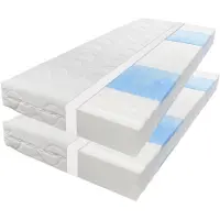 Sleepneo Matras 200x200 (2x100x200) - 19cm dik - Koudschuim - H3 - gemiddeld -