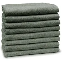 Eleganzzz Handdoeken Set - Set van 8 - Badhanddoeken 70x140cm - Badlakens - Handdoek - 420 gr/m2 - 100% Katoen - olive green