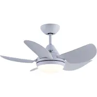 Evolar Plafondventilator met Verlichting - 76 cm - Stille Plafondlamp met Ventilator - Dimbaar Warm Wit Licht (LED) - EVO-CF30MW