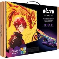 Okto Sensory Art 3D - Manga - Vuur - Luchtdrogende Klei - 29X29Cm - 10 Jaar