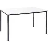 MCW Bureau Braila, vergadertafel bureautafel seminarietafel, 120x80cm MDF ~ wit