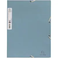 Exacompta 36x Elastomappen met 3 flappen gerecycled karton 400g/m2 AutentiK - Geassorteerd - 55239E