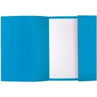 Exacompta 1-Flap map 218019E Blauw Karton 24 x 32 cm 250 Stuks
