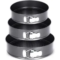 Elitehoff Scharniervormpannen - - E-8013 - 24/26/28 cm - Antiaanbaklaag - Set van 3