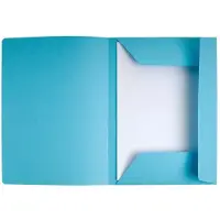 Exacompta SUPER 210 Pak van 50 dossiermappen met 3 kleppen. 24x32cm - Lichtblauw - 235006E