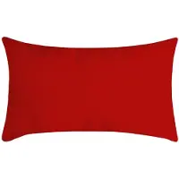 Stof Textile sierkussen Nelson - rood - 30 x 50 cm - bank kussens - zitkussens - binnen/buiten - polyester