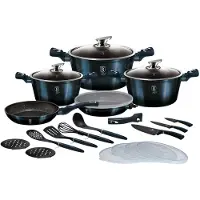 Berlinger Haus PANNENSET BH-7183, Pan + steelpan, Groen