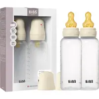 BIBS Babyflasche - 2er-Pack - 270 ml - PP/Naturgummi - Ivory - - One Size - Babyflaschen