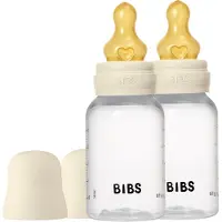 BIBS Flessenset Compleet 150ml 2 Stuks Latex - Ivory 2 St Babyfles