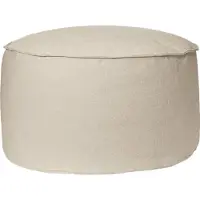 Ferm Living Aun Poef Ø80 Cm - Zitzakken & poefs Biologisch Katoen Offwhite - 1104270867
