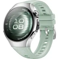 Huawei WATCH 5 42mm Lichtgroen / Fluoroelastomeer band / Titanium van luchtvaartkwaliteit / X-TAP / eSIM bellen / GPS / ECG / Bluetooth 5.2 / Smartwatch / Compatibel met iOS en Android