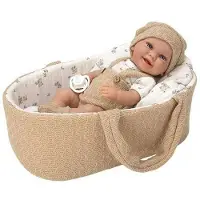 Munecas Arias Elegance With Carrycot Baby Boy Doll 33 Cm Beige Kinderen