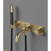 Hotbath Cobber X CX127EXT Afbouwdeel Voor Inbouw Badmengkraan - Geborsteld Koper PVD - Kranen, Badkranen, Inbouw Badkranen - 8721333308596