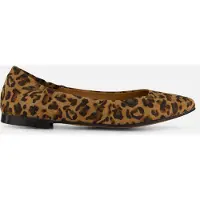 Linea Zeta Leopard Ballerina's bruin Leer Maat 37