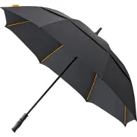 Falcone - Luxe Golfparaplu - Ø 130 cm - Glasfiber Baleinen - Zwart