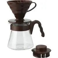 Hario V60-02 Pour Over Kit plastic rood