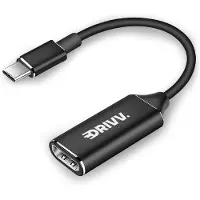 Drivv. USB C naar HDMI Adapter - Ondersteunt 4K 30Hz - Converter - Type C to HDMI - Thunderbolt 3 - Zwart