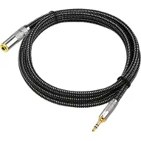 Drivv. Premium AUX Verlengkabel - 5 meter - Jack Male naar 3,5 mm Female - Audio Verlengkabel - Jack Verlengkabel - Nylon