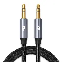 Drivv. AUX Kabel 3.5 mm - Audio Kabel - Jack Kabel - Gold Plated - Male to Male - Zilver - 3 meter