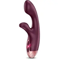 Global Novelties Vibrator Love Toy Zola Rechargeable Silicone Warming Dual Massager Rood