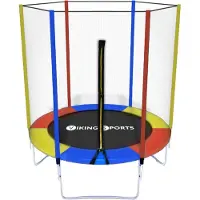 Viking Choice Viking Sports Trampoline - 183 cm - Met Veiligheidsnet - Regenboogkleuren - Stevige Staalconstructie
