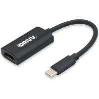 Drivv. USB C naar HDMI Adapter - Ondersteunt 4K 60Hz - Type C to HDMI - Thunderbolt 3 - Zwart