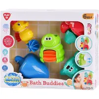 Play badspeelgoed zeedieren set voor baby's - kleurrijke badvriendjes.