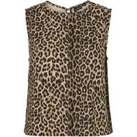 Pieces Top 'PCSalume' lichtbeige / mokka / zwart