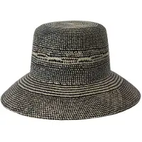 Brixton - Women's Lopez Panama Straw Bucket Hat - Hoed L - 60 cm, grijs